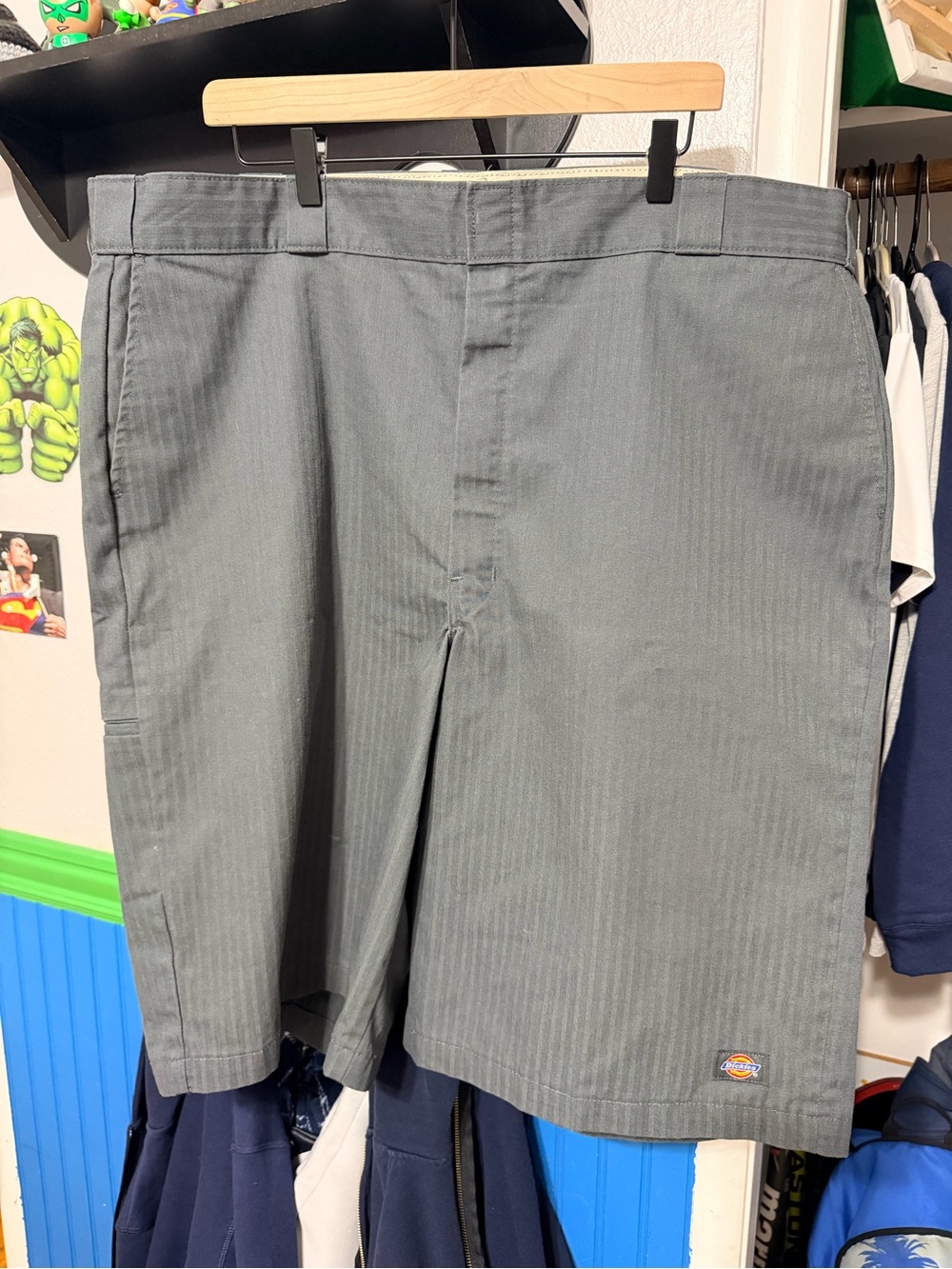 Dickies Men's Gray Flat Front Work Shorts
